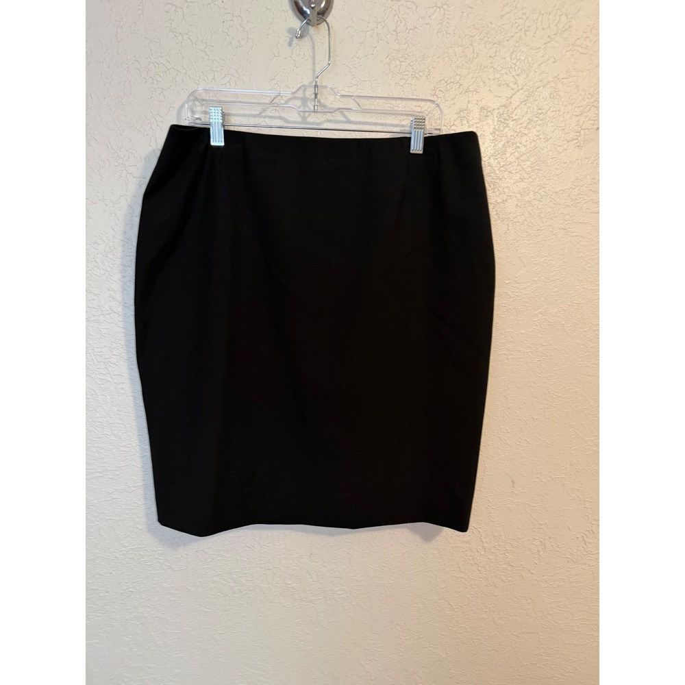 Alex Marie Tabitha Black Pencil Skirt Anywhere Everywhere Suiting 14 NEW